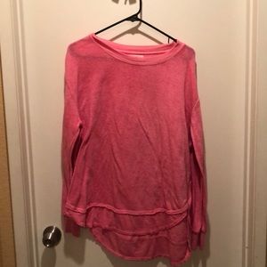 Ocean Drive Hot pink Hi-low sweatshirt
